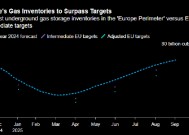 报告：欧洲天然气库存有望超出欧盟目标里程碑